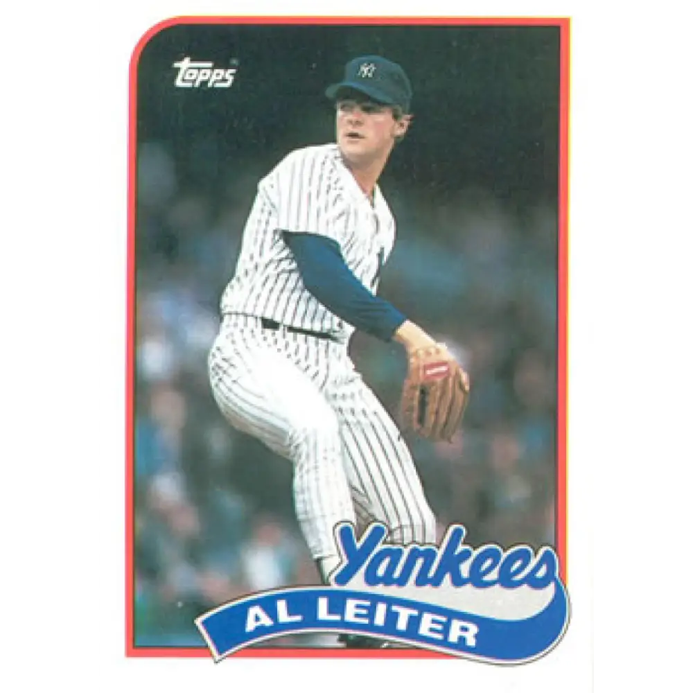 1989 Topps #659 Al Leiter NM-MT New York Yankees Baseball Card Image 1