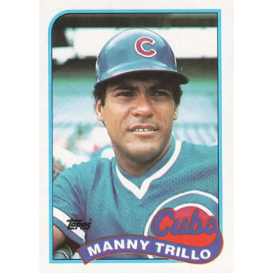 1989 Topps #66 Manny Trillo NM-MT Chicago Cubs Baseball Card Image 1