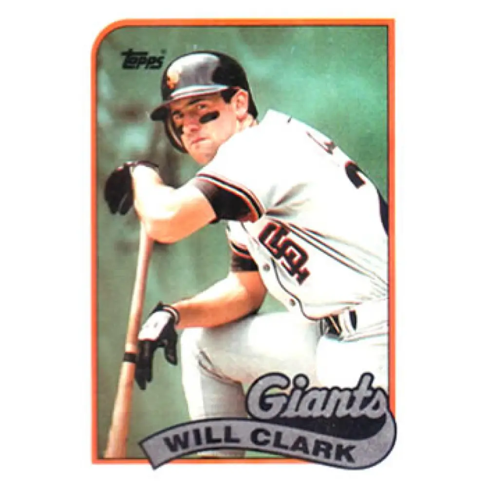 1989 Topps #660 Will Clark NM-MT San Francisco Giants Baseball Card Image 1