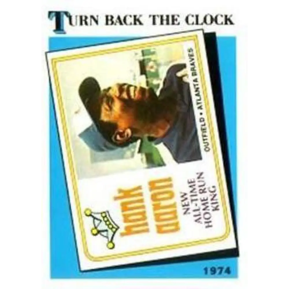 1989 Topps #663 Hank Aaron NM-MT Atlanta Braves Baseball Card Image 1