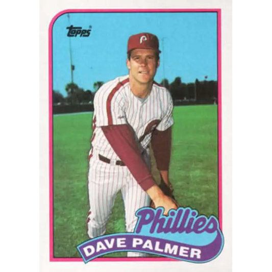 1989 Topps #67 Dave Palmer NM-MT Philadelphia Phillies Baseball Card Image 1