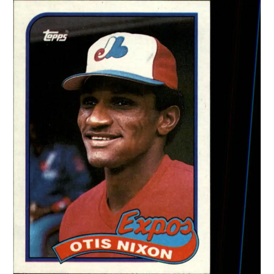 1989 Topps #674 Otis Nixon NM-MT Montreal Expos Baseball Card Image 1