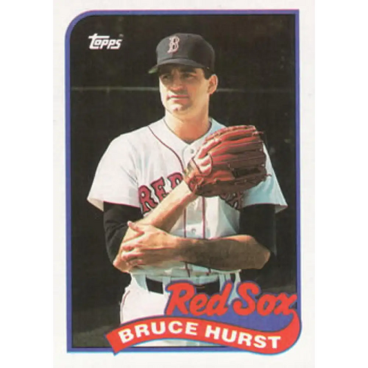 1989 Topps #675 Bruce Hurst NM-MT Boston Red Sox Baseball Card Image 1