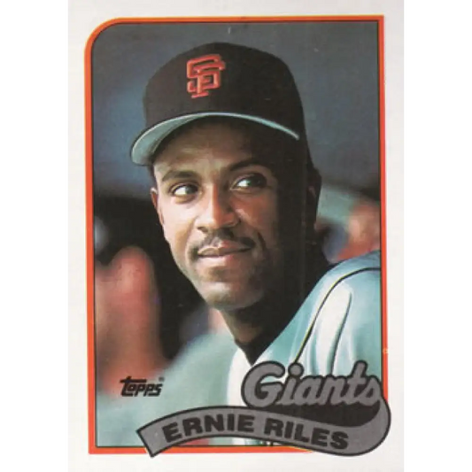 1989 Topps #676 Ernest Riles NM-MT San Francisco Giants Baseball Card Image 1