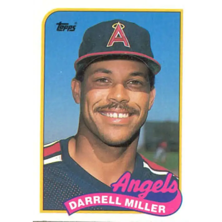 1989 Topps #68 Darrell Miller NM-MT California Angels Baseball Card Image 1