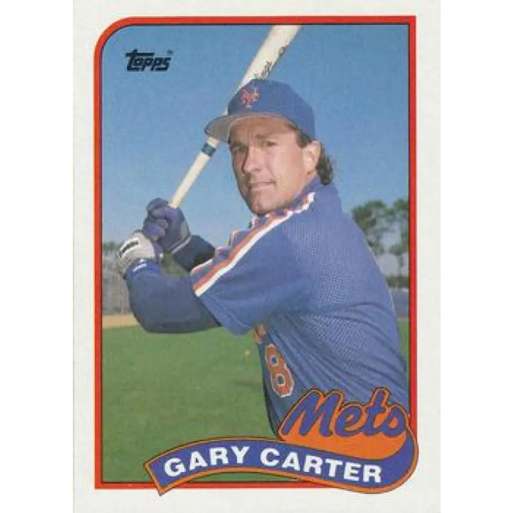 1989 Topps #680 Gary Carter NM-MT New York Mets Baseball Card Image 1