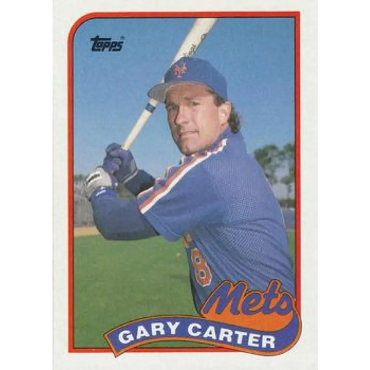 1989 Topps #680 Gary Carter NM-MT New York Mets Baseball Card Image 1