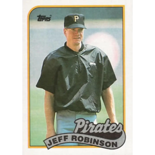 1989 Topps #681 Jeff Robinson NM-MT Pittsburgh Pirates Baseball Card Image 1