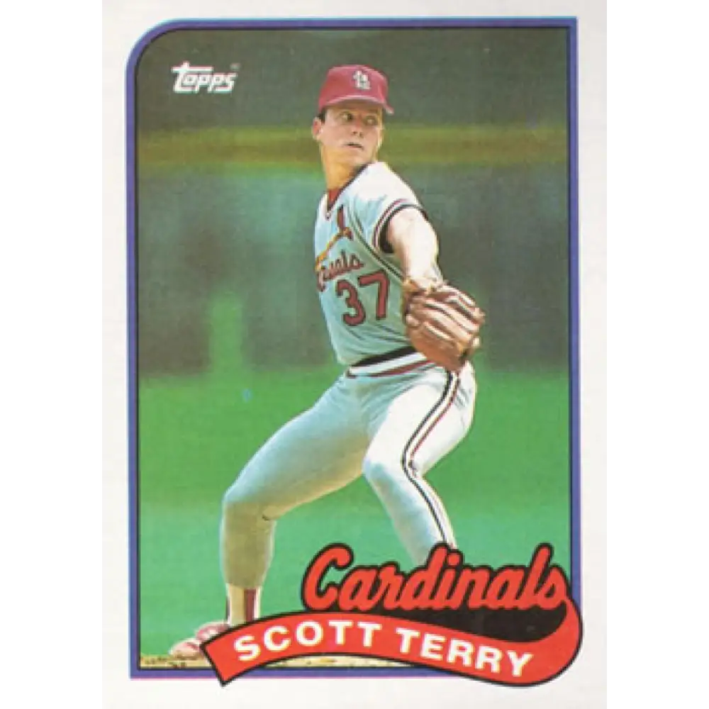 1989 Topps #686 Scott Terry NM-MT St. Louis Cardinals Baseball Card Image 1
