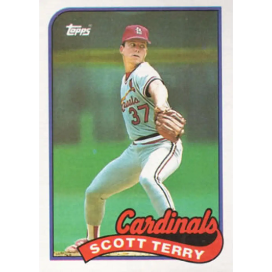 1989 Topps #686 Scott Terry NM-MT St. Louis Cardinals Baseball Card Image 1