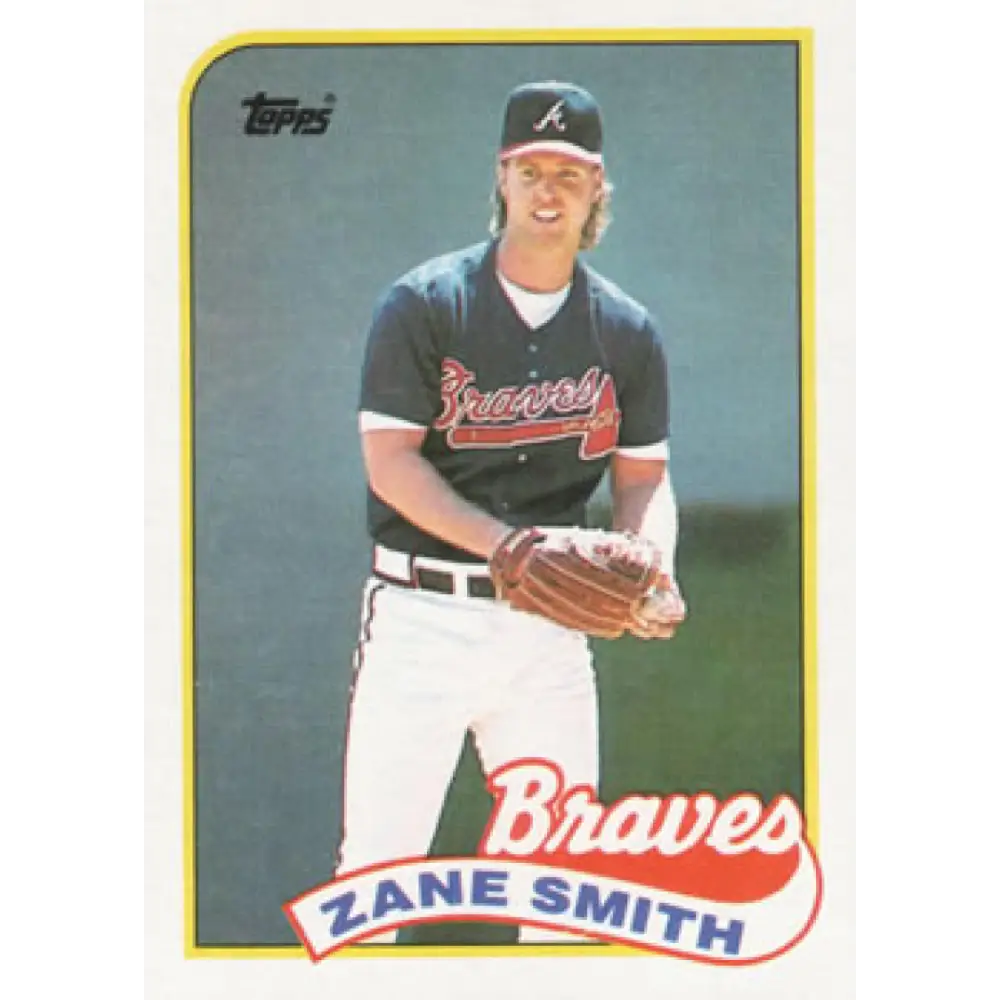 1989 Topps #688 Zane Smith NM-MT Atlanta Braves Baseball Card Image 1