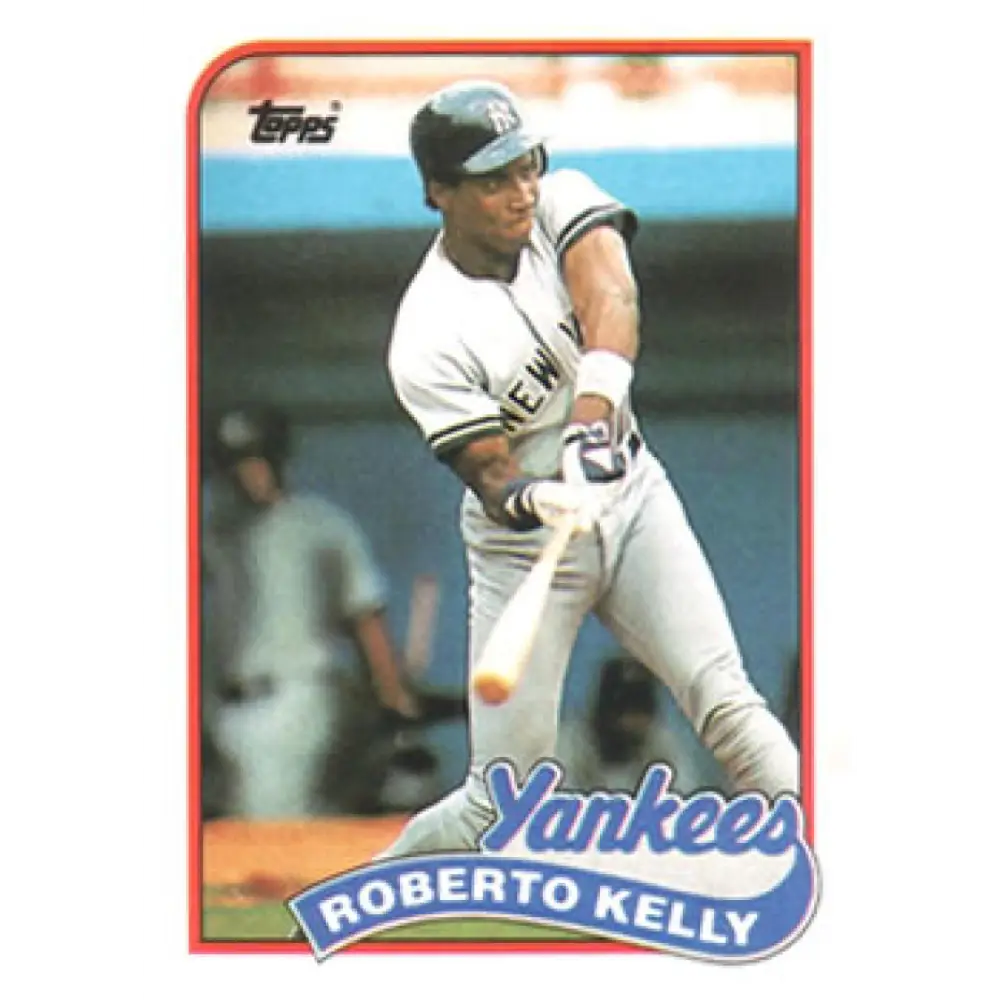 1989 Topps #691 Roberto Kelly UER NM-MT New York Yankees Baseball Card Image 1