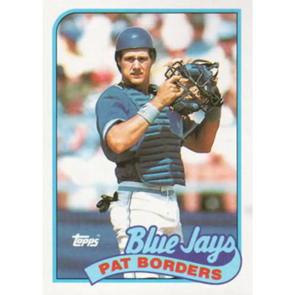 1989 Topps #693 Pat Borders NM-MT RC Rookie Toronto Blue Jays Baseball Card Image 1