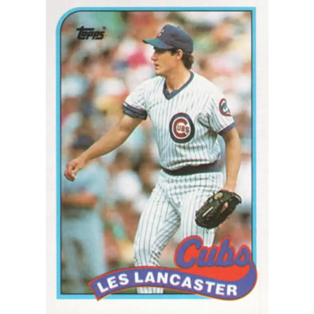 1989 Topps #694 Les Lancaster NM-MT Chicago Cubs Baseball Card Image 1