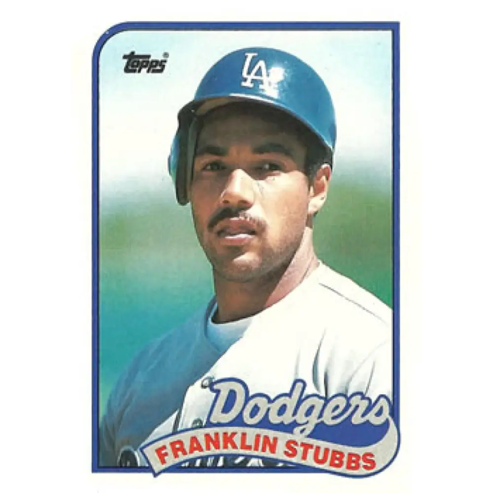 1989 Topps #697b Franklin Stubbs COR NM-MT Los Angeles Dodgers Baseball Card Image 1