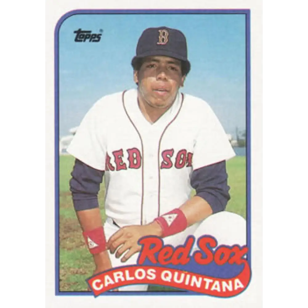 1989 Topps #704 Carlos Quintana NM-MT RC Rookie Boston Red Sox Baseball Card Image 1