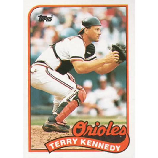 1989 Topps #705 Terry Kennedy NM-MT Baltimore Orioles Baseball Card Image 1
