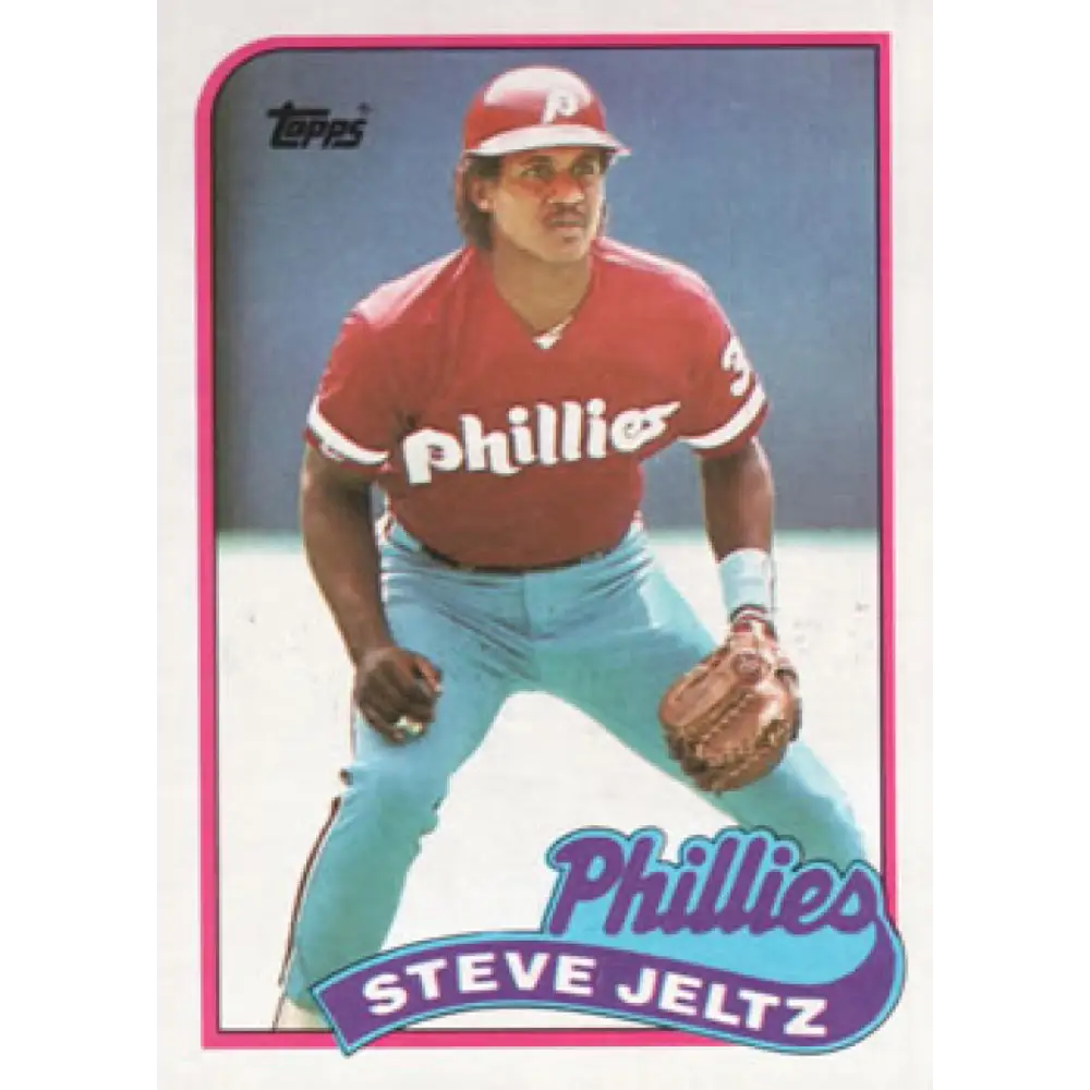 1989 Topps #707 Steve Jeltz NM-MT Philadelphia Phillies Baseball Card Image 1