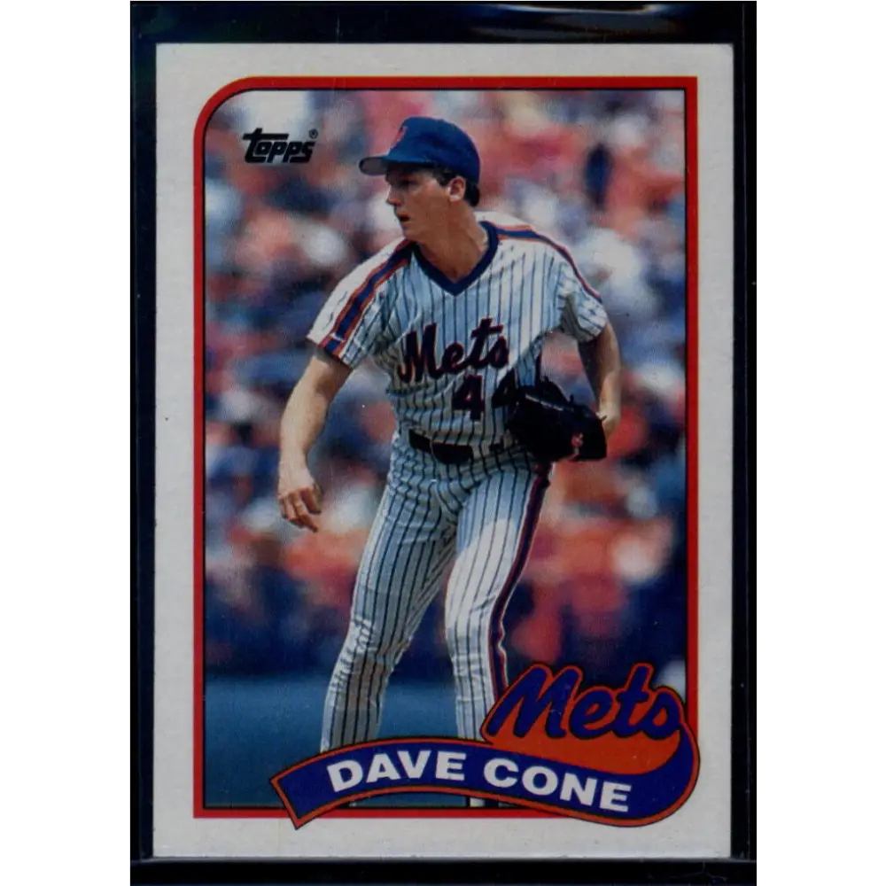 1989 Topps #710 David Cone NM-MT New York Mets Baseball Card Image 1