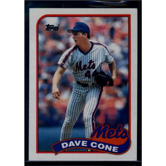 1989 Topps #710 David Cone NM-MT New York Mets Baseball Card Image 1