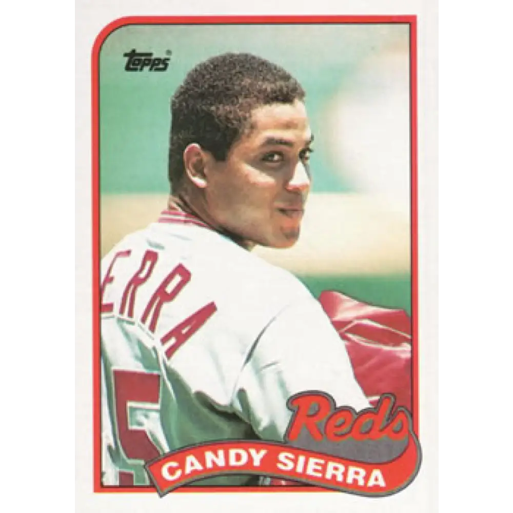 1989 Topps #711 Candy Sierra NM-MT Cincinnati Reds Baseball Card Image 1