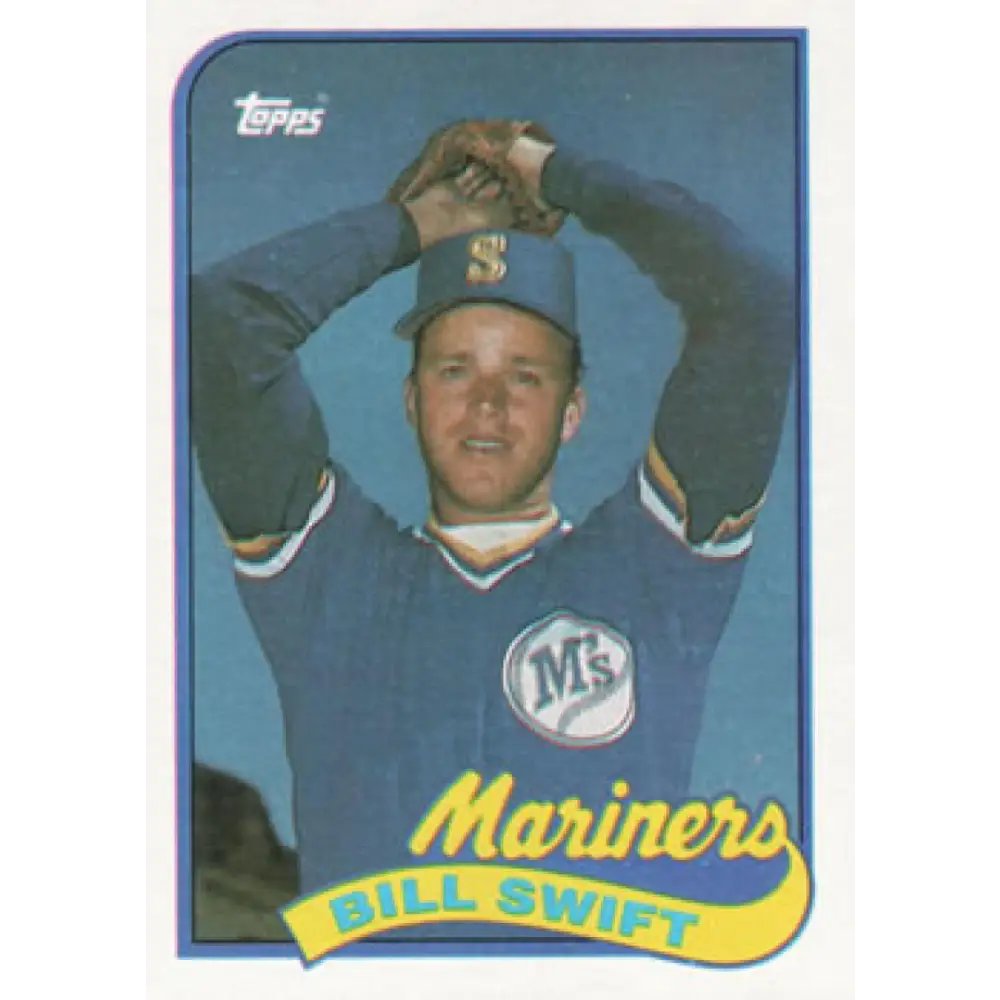 1989 Topps #712 Bill Swift NM-MT Seattle Mariners Baseball Card Image 1