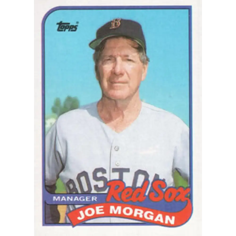 1989 Topps #714 Joe Morgan MG NM-MT Boston Red Sox Baseball Card Image 1