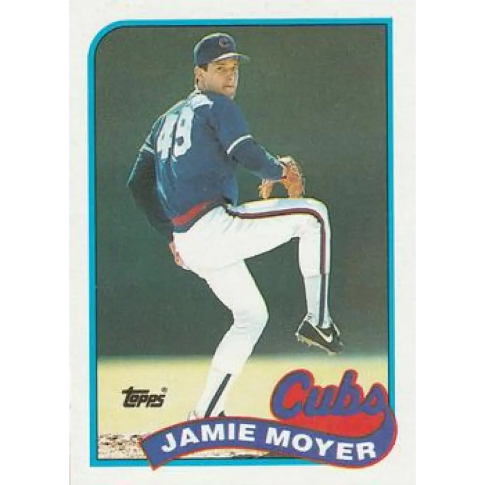 1989 Topps #717 Jamie Moyer NM-MT Chicago Cubs Baseball Card Image 1