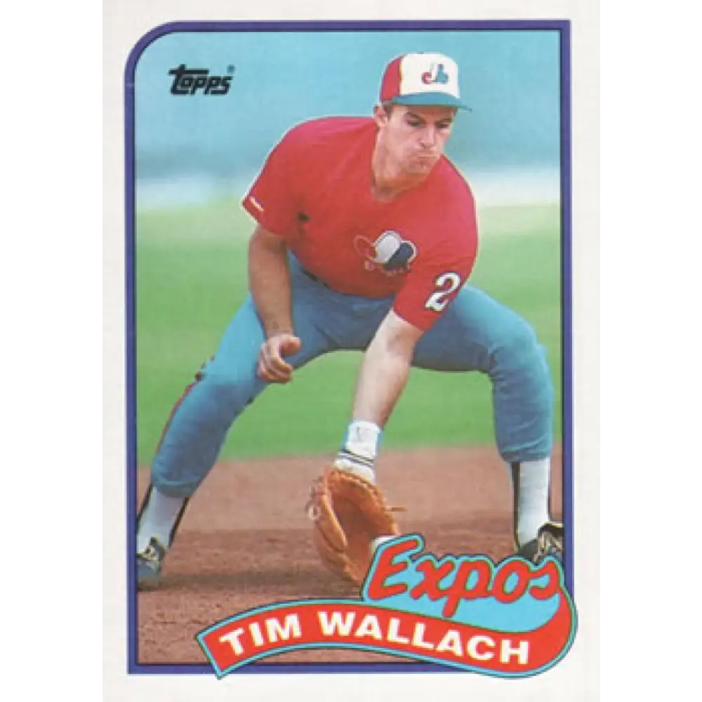 1989 Topps #720 Tim Wallach NM-MT Montreal Expos Baseball Card Image 1