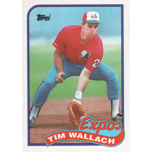 1989 Topps #720 Tim Wallach NM-MT Montreal Expos Baseball Card Image 1