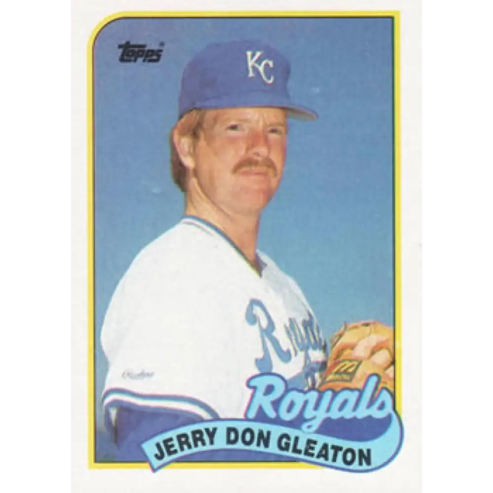 1989 Topps #724 Jerry Don Gleaton NM-MT Kansas City Royals Baseball Card Image 1