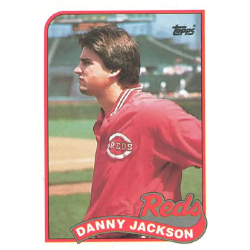 1989 Topps #730 Danny Jackson NM-MT Cincinnati Reds Baseball Card Image 1
