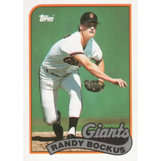1989 Topps #733 Randy Bockus NM-MT San Francisco Giants Baseball Card Image 1