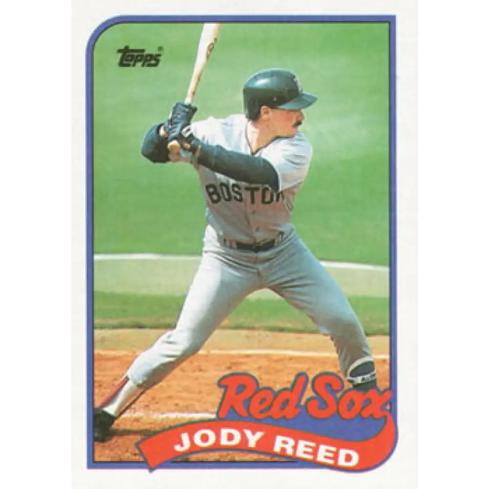 1989 Topps #734 Jody Reed NM-MT Boston Red Sox Baseball Card Image 1