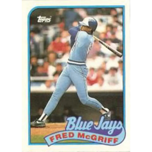 1989 Topps #745 Fred McGriff NM-MT Toronto Blue Jays Baseball Card Image 1