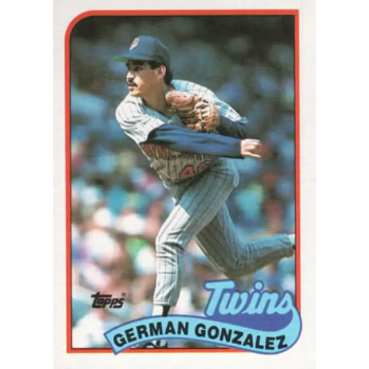1989 Topps #746 German Gonzalez/ NM-MT RC Rookie Minnesota Twins Baseball Card Image 1