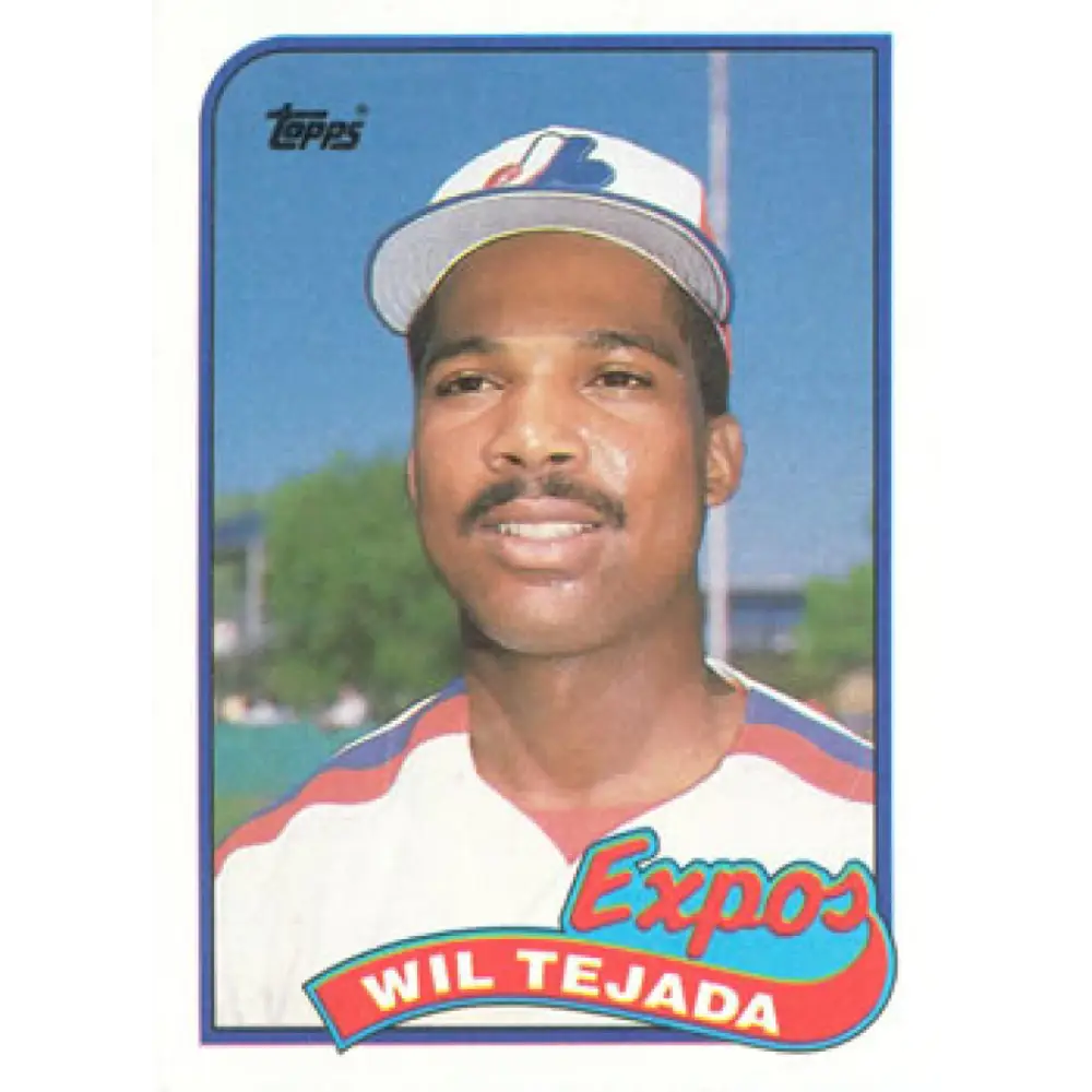 1989 Topps #747 Wilfredo Tejada NM-MT Montreal Expos Baseball Card Image 1