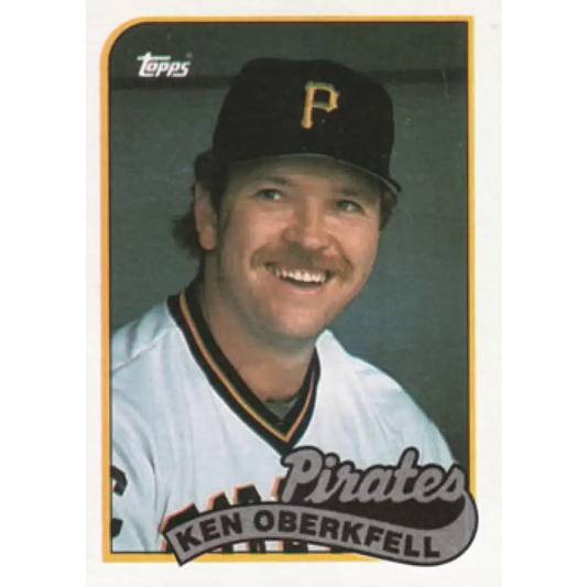 1989 Topps #751 Ken Oberkfell NM-MT Pittsburgh Pirates Baseball Card Image 1