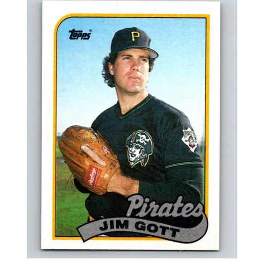 1989 Topps #752 Jim Gott NM-MT Pittsburgh Pirates Baseball Card Image 1