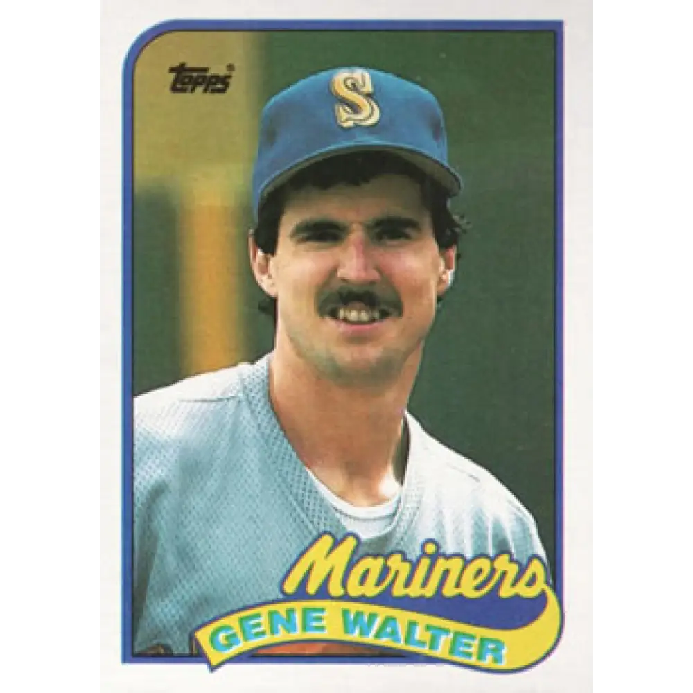 1989 Topps #758 Gene Walter NM-MT Seattle Mariners Baseball Card Image 1