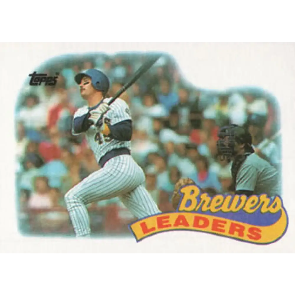 1989 Topps #759 Rob Deer Milwaukee Brewers TL NM-MT Milwaukee Brewers Baseball Card Image 1