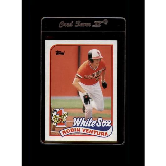 1989 Topps #764 Robin Ventura NM-MT RC Rookie Chicago White Sox Baseball Card Image 1
