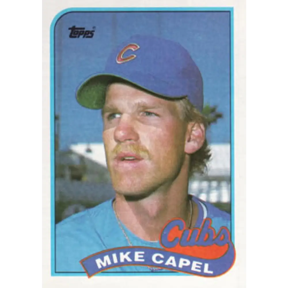 1989 Topps #767 Mike Capel NM-MT RC Rookie Chicago Cubs Baseball Card Image 1