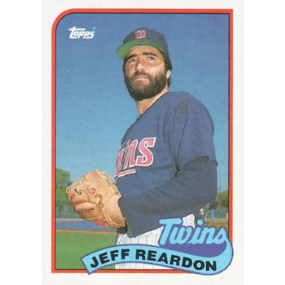 1989 Topps #775 Jeff Reardon NM-MT Minnesota Twins Baseball Card Image 1