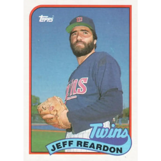1989 Topps #775 Jeff Reardon NM-MT Minnesota Twins Baseball Card Image 1