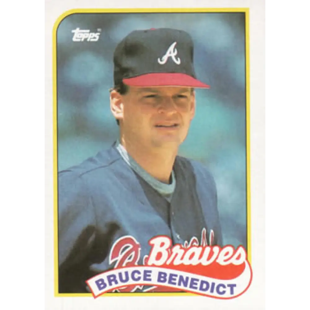1989 Topps #778 Bruce Benedict NM-MT Atlanta Braves Baseball Card Image 1