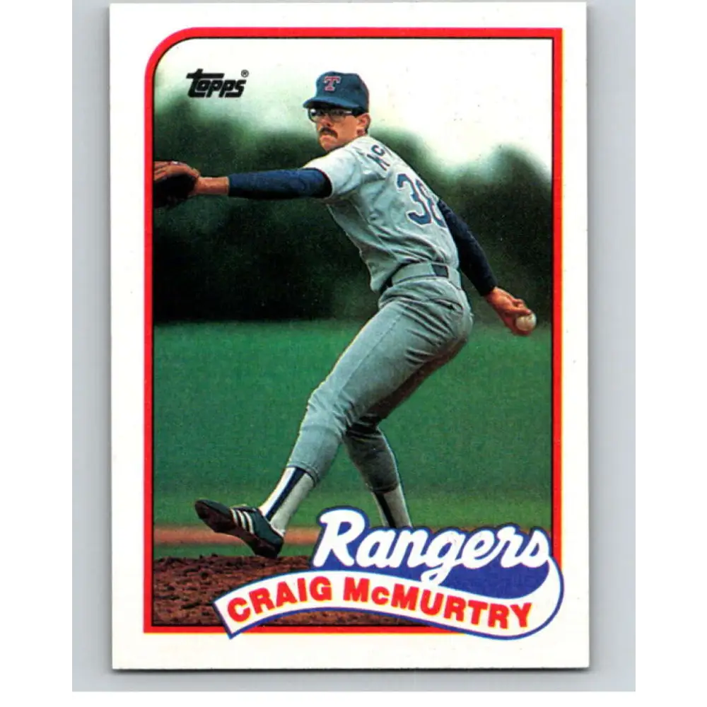 1989 Topps #779 Craig McMurtry NM-MT Texas Rangers Baseball Card Image 1