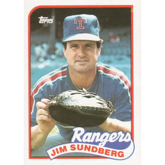 1989 Topps #78 Jim Sundberg NM-MT Texas Rangers Baseball Card Image 1
