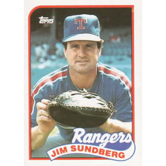 1989 Topps #78 Jim Sundberg NM-MT Texas Rangers Baseball Card Image 1