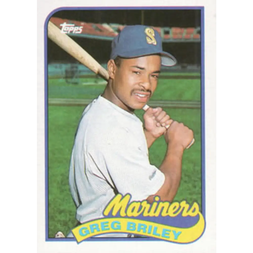 1989 Topps #781 Greg Briley NM-MT RC Rookie Seattle Mariners Baseball Card Image 1
